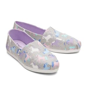 NIB Tom's Alpargata Unicorn Stars sz 9